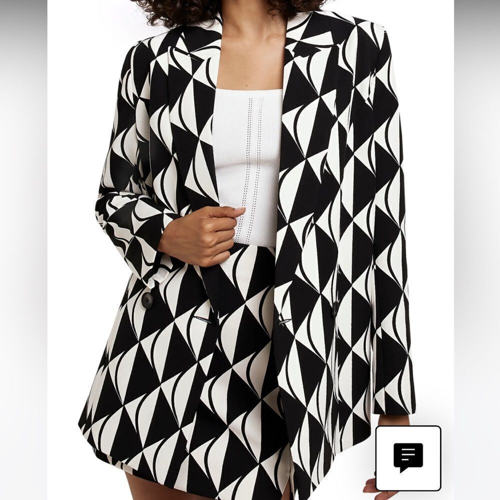 River Island Structured Double Breasted Blazer 14 NWT‎ and in packaging